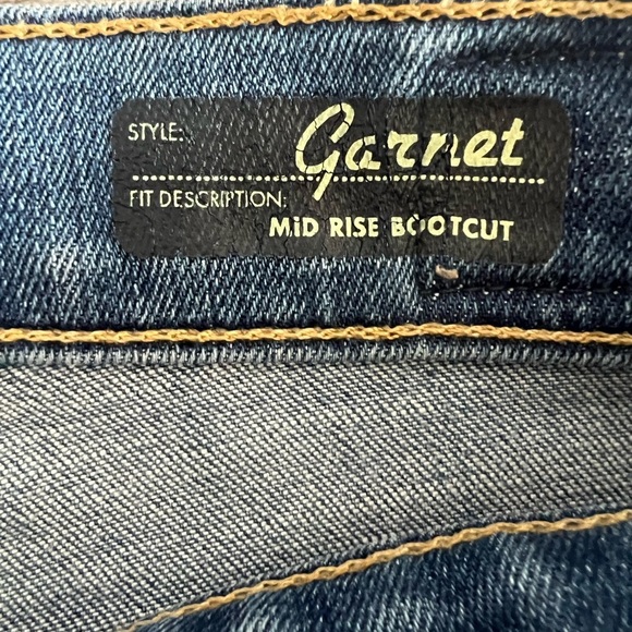 Red Engine Mid-rise Boot Cut Jeans 27 - Picture 6 of 7